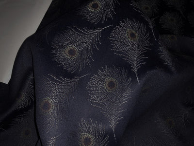 WOOL SUITING 58" wide 52% WOOL 48% POLY peacock feather motifs [15585]