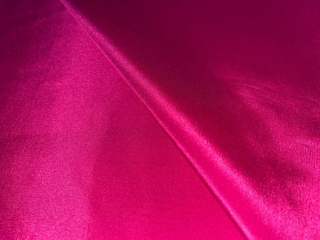 Pure silk crepe fabric 20 mm weight /54" wide/111 cm, Hot Pink [8181]