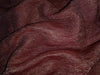 Silk Metallic tissue organza Crinkled [crushed] fabric 32" wide available in three colors [dark brown rust x copper salmon]