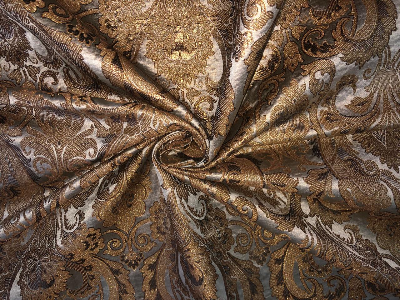 Gold Silk Brocade JV-1521 Fabric main image 0