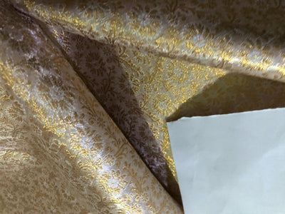 Silk Brocade fabric 44" wide GOLD Jacquard BRO923[3]