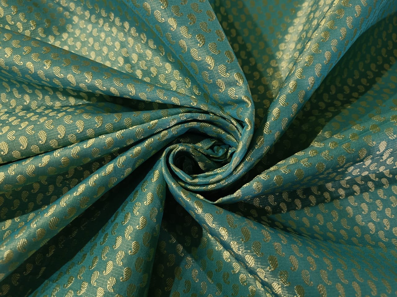 Bronze Silk Brocade 418 Fabric main image 1