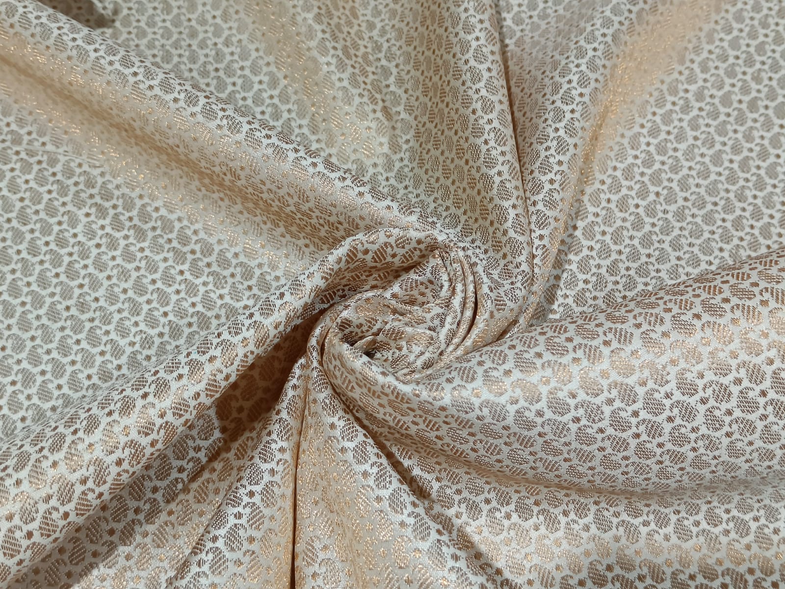 Ivory/Gold JV-1644/5 Silk Brocade main image 0