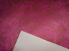 100% silk Dupion fabric PINK with gold print 40" wide 27mm DUPPRT40[2]