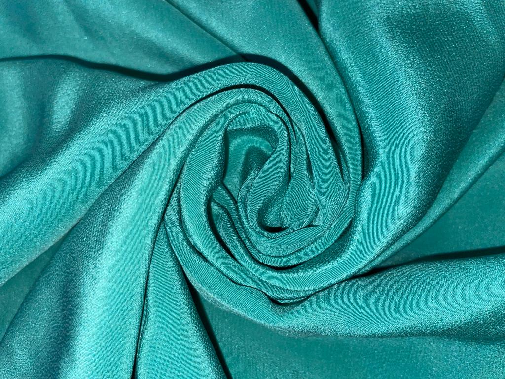 Pure silk crepe fabric 26.66 mm/100gm weight /54" wide/137 cms, sea green [15500]