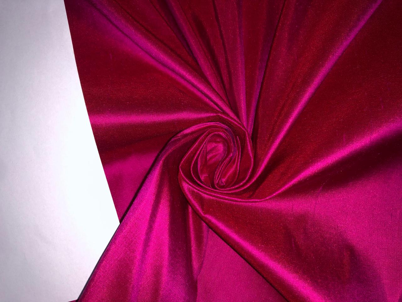 100% pure silk dupioni fabric Hot pink color 54" wide DUP399[1]