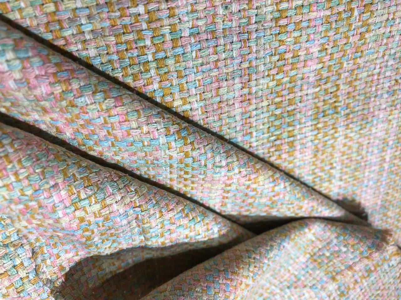 Silk multi color rainbow fabric 54 inches wide 380 grams [15851]