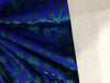 Silk Brocade fabric VESTMENT Royal blue and green 44" wide Jacquard BRO911[1]