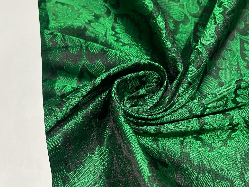 Green - Brocade Silk Fabric Embellished Spectacle Case
