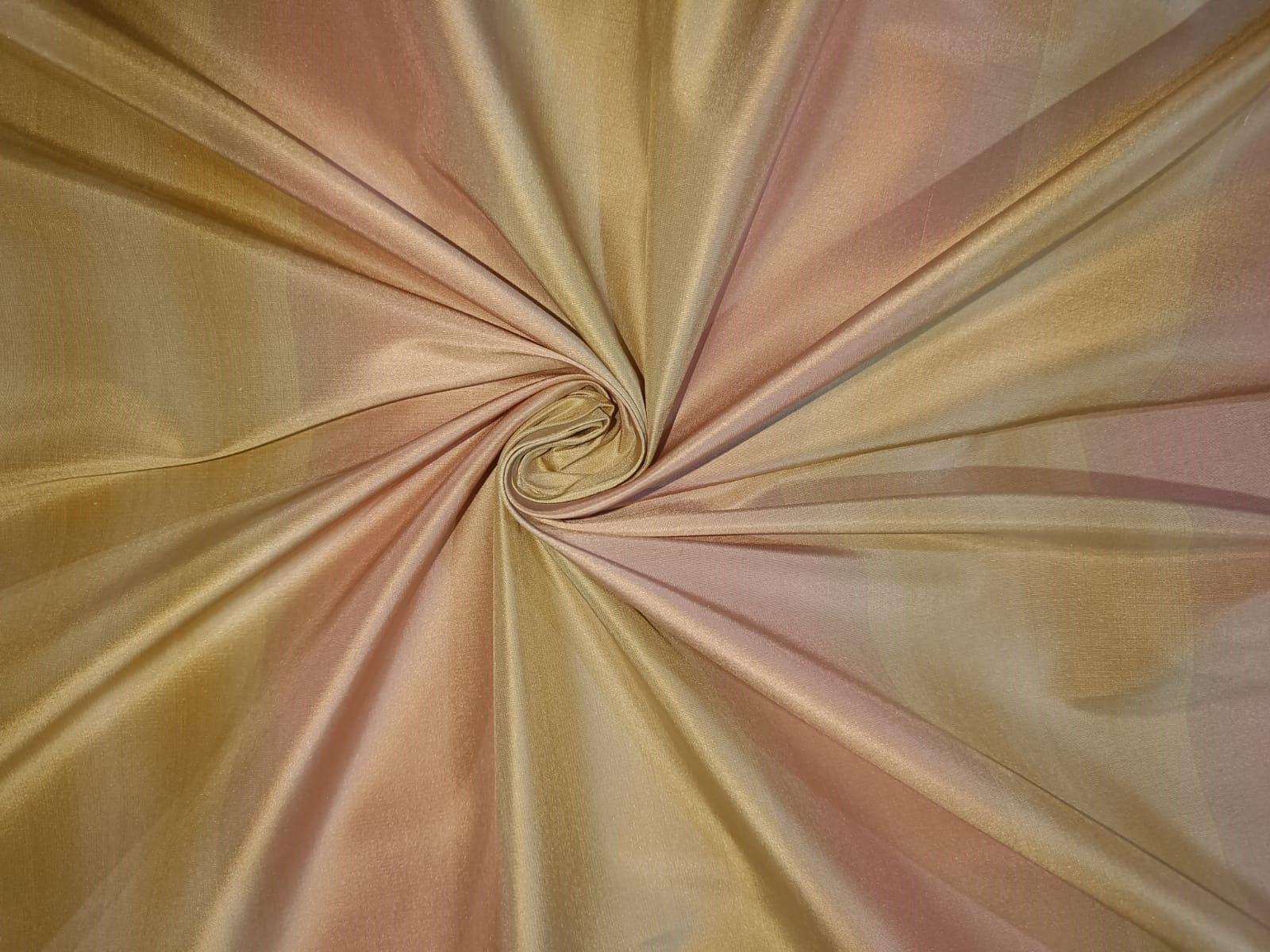 Pink Sherbet Taffeta Silk Fabric main image 1