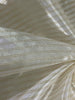 100% SILK ORGANZA BANANA STRIPES SEMI SHEER 44" WIDE available in both gold as well as silver stripe [15529/15530]