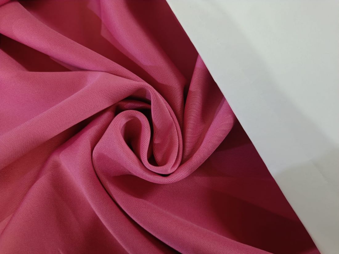 Reversable pink x brown Scuba air layer sandwich for fashion wear fabric ~58" wide[12030]
