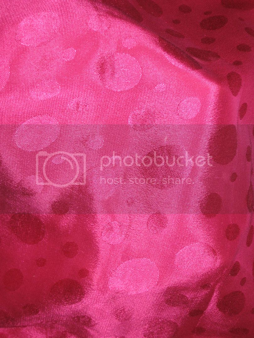 Pink soft silk crepe fabric dot jacquard 44&quot;