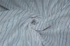 White cotton fabric with multi color stripe lurex weave 44&quot; wide