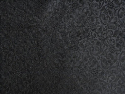 Brocade Fabric JET BLACK Color 44" WIDE BRO652[3]