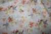 Cotton lawn digital printed fabric ivory color 44&quot; wide