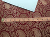 Pure Heavy Silk Brocade Fabric Deep Red &amp; Metallic Gold 44" WIDE 1.30yard BRO76[1]
