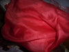 Silk fabric[Chilli red colour] 42&quot; wide - The Fabric Factory