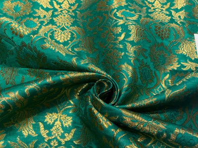 Brocade fabric available in 3 colors 44" WIDE  burgandy/dark green/sea green BRO827