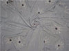 Embroidered Polyester Crepe Grey x Beads Silver,Blue Color 40&quot;