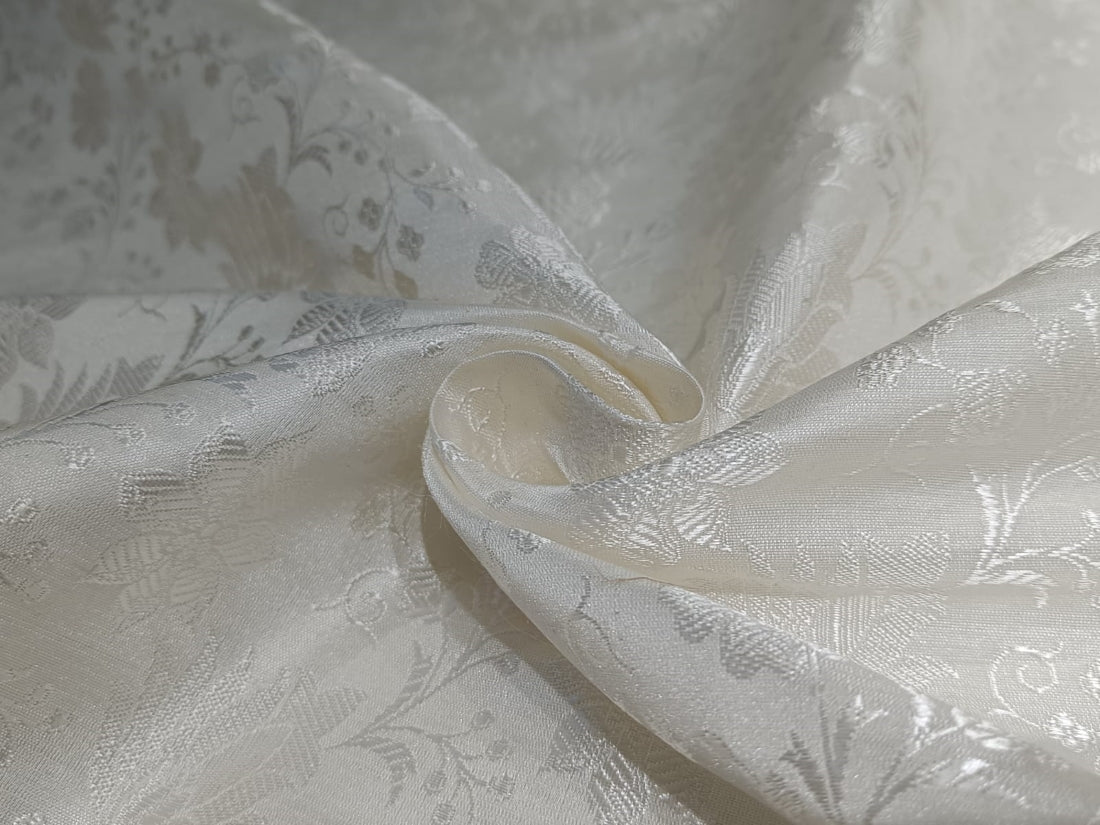 White 017 Silk Jacquard main image 1