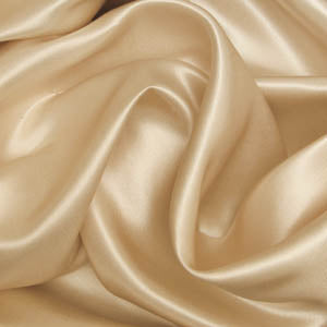 100% Silk Satin fabric 44&quot;-pale gold - The Fabric Factory