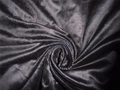 100% Cotton Velvet Black X Night Blue Fabric 54" wide [6321]