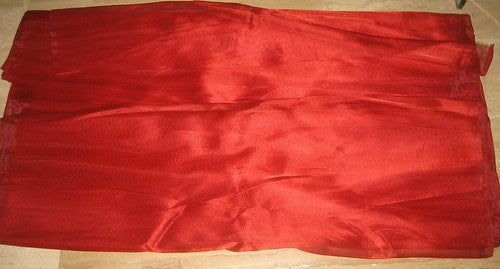 Christmas Red Silk Organza ~44&quot;