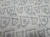 100 % Cotton Embroidered white and black fabric 58" wide one single length 2 yards only[12709]