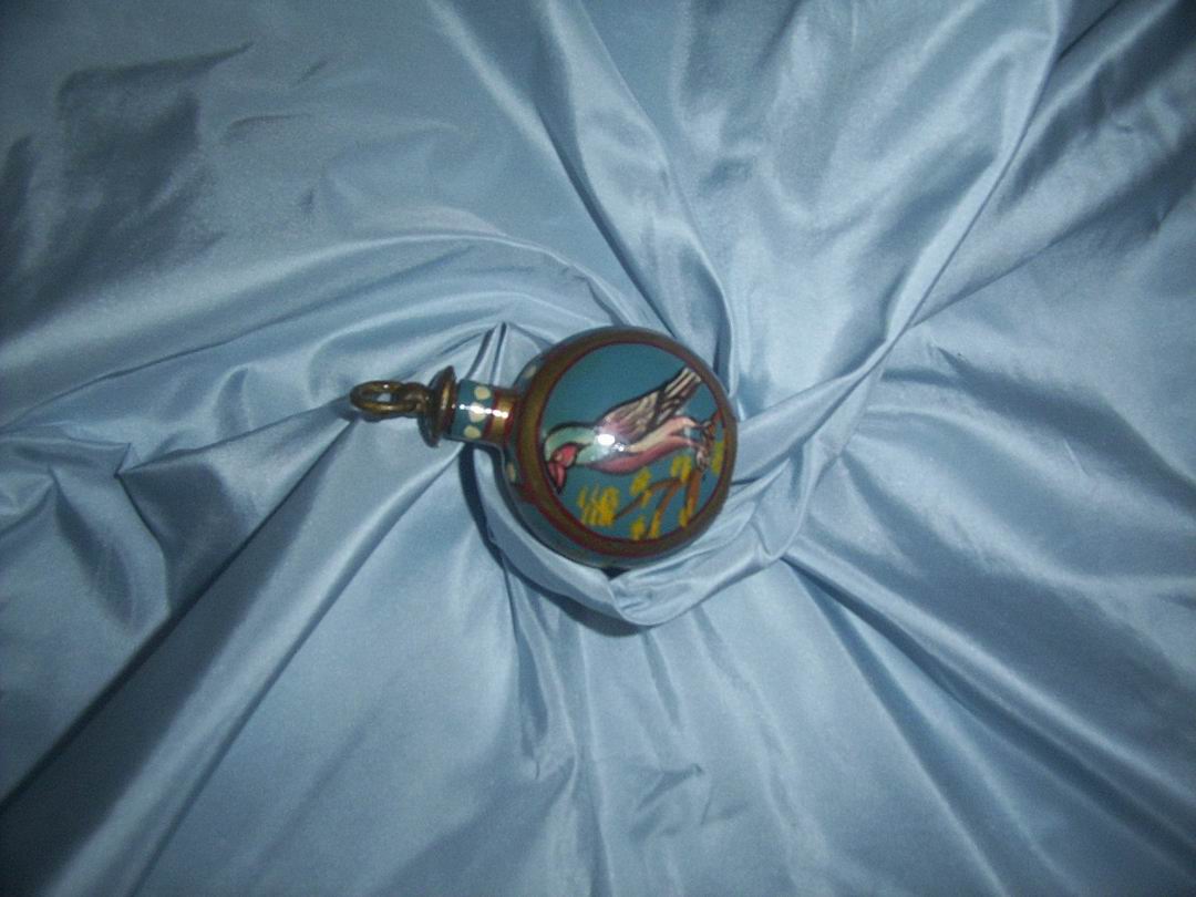 Maliblu Blue Taffeta Silk Fabric