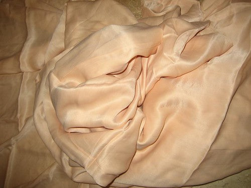 Peach colour silk satin~width 44&quot;