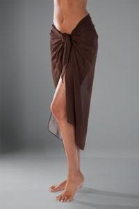 Coffee brown &quot;Nina&quot; super thin silk fabric