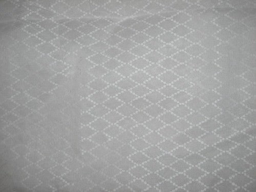 White cotton organdy fabric leno dobby diamond design 44&quot; wide