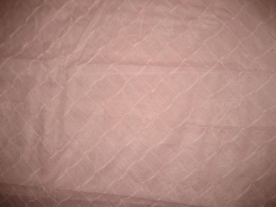 100% Cotton Organdy Light Pink with Pintucks Fabric 44" wide sold by the yard [1557]