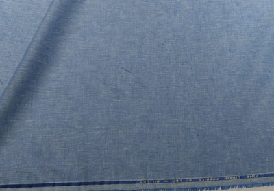 100% linen 60s lea Linen fabric Blue color 58" wide Roll [12475]