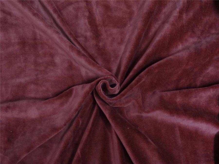 silk velvet fabric, Richly Subtle Ruby Red Cotton Velvet (Made in Italy) –  Britex Fabrics