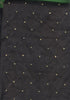 SILK DUPIONI Fabric Black with Gold embroidered dots DUP#E30[1]