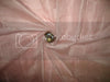 Light Peachy Pink with Gold Stripes Nina Silk fabric