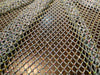 Rhinestone Mesh, Stretchable pastel blue Fabric Crystal Diamond Stretch Crystal Fishnet Sheets [12748]