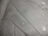 Silk Tulle silver border & silver polka dots FABRIC 44&quot; wide