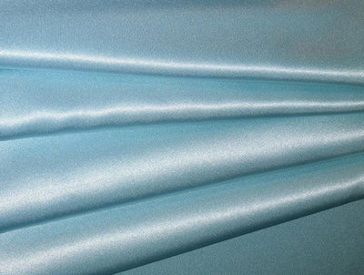 Powder Blue viscose modal satin weave fabric ~ 44&quot; wide.(58)