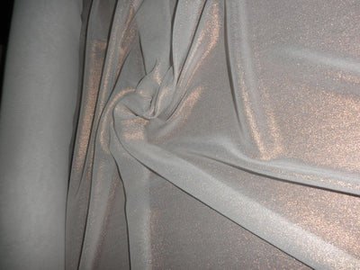Silk georgette fabric copper glitter look 44&quot;*