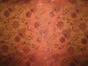 Silk Brocade Fabric Brown,Black &amp; Red color 44" wide BRO75[2]
