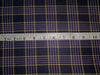 Tweed Suiting Heavy weight premium Fabric navy blue ,purple and yellow Plaids 58" wide