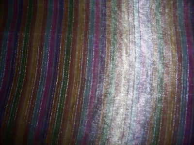 gorgeous silk tissue~multi colour stripes