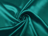 Turquoise viscose modal satin weave fabric ~ 44&quot; wide.(72)