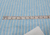 100% Linen Ivory and Blue stripe 60's Lea Fabric 58" wide [10799]
