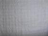 WHITE COTTON VOILE fabric 44&quot; WIDE - RIB plaids #1