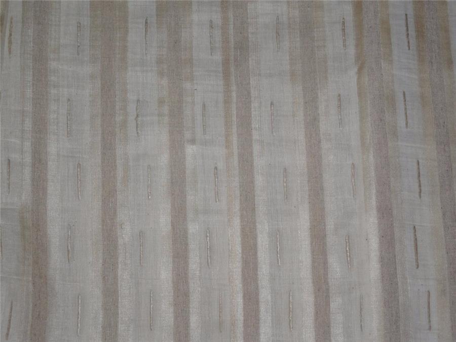 TUSSAR SILK FABRIC WITH SILK STRIPES 44&quot; WIDE [6958]