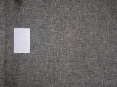Two Tone Linen 25% COTTON, 75% LINEN fabric Ivory x Black Color 58" wide [7623]